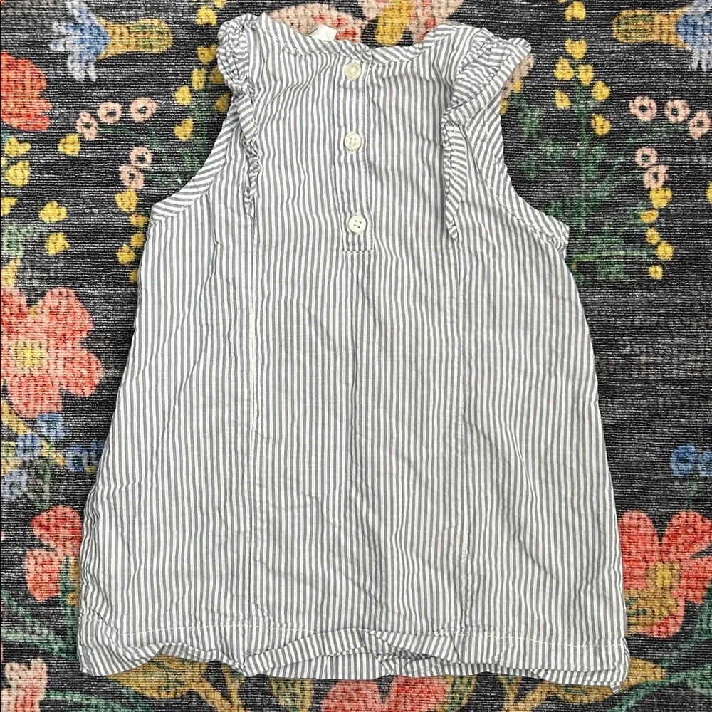Carter’s Striped Ruffle Sleeveless Top, Size 3T